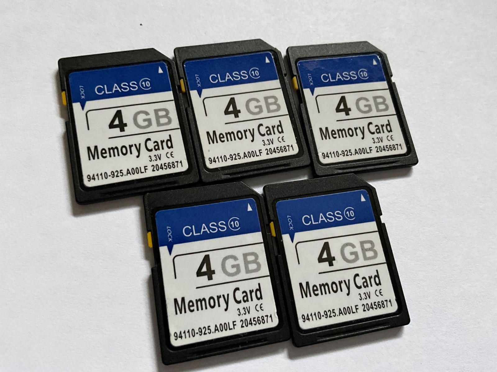 Lot of 5pcs 4gb SDHC made Japan MEMORY CARDS SDHC +NIKON CANON SONY CAMERAS