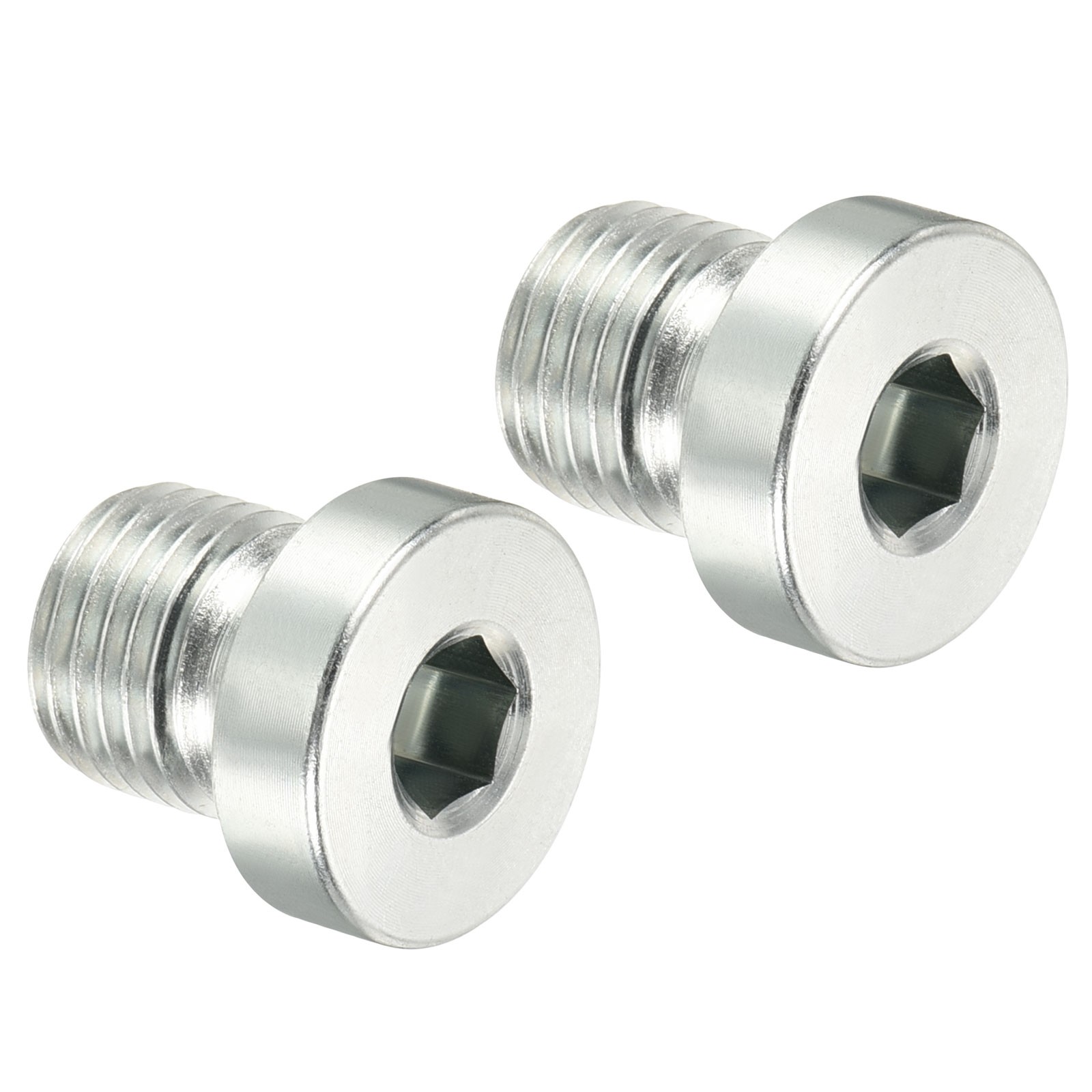 M12*1.25 Hex Head Pipe Fitting Plug, 2 Pack Male Thread 45# Steel Plug