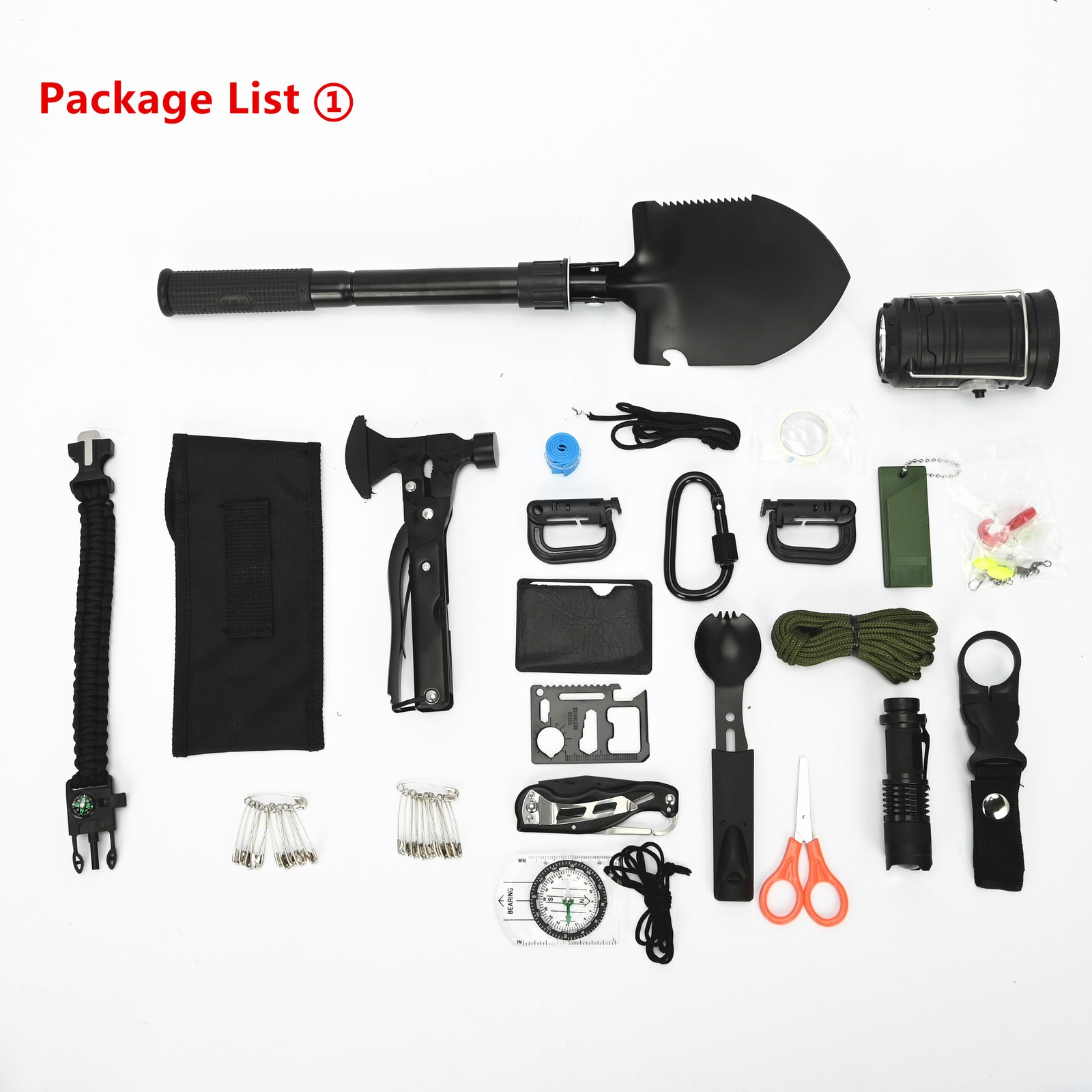 Emergency Survival Kit with Survival Gear tools first aid for backpack bag