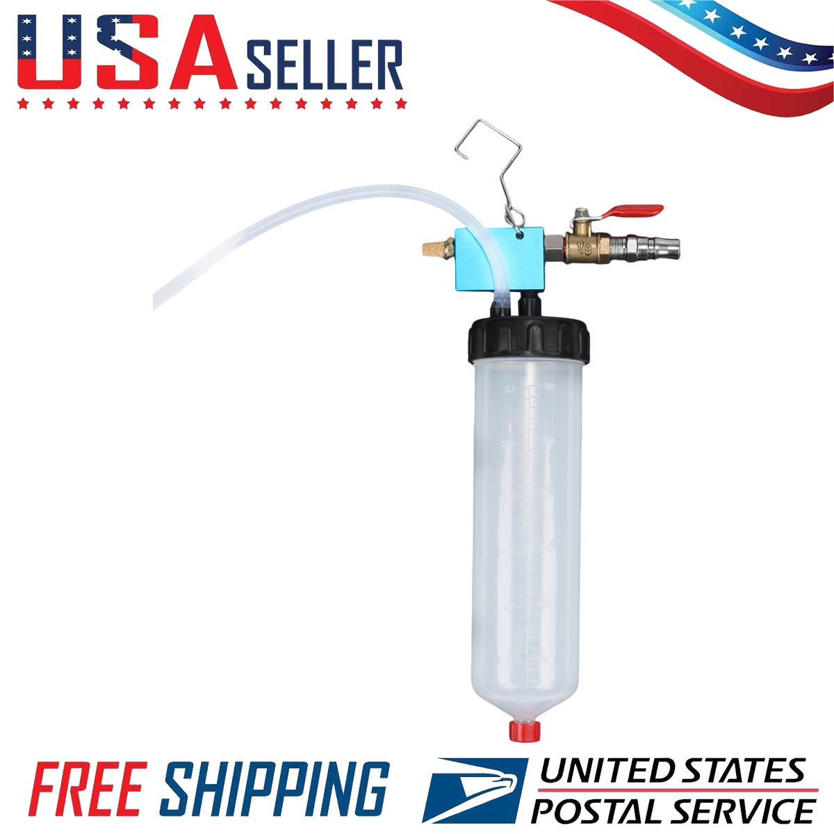 Fluid Extractor Pump 300ml Tank for Brake Clutch Oil Change Car Motorcycle Kit