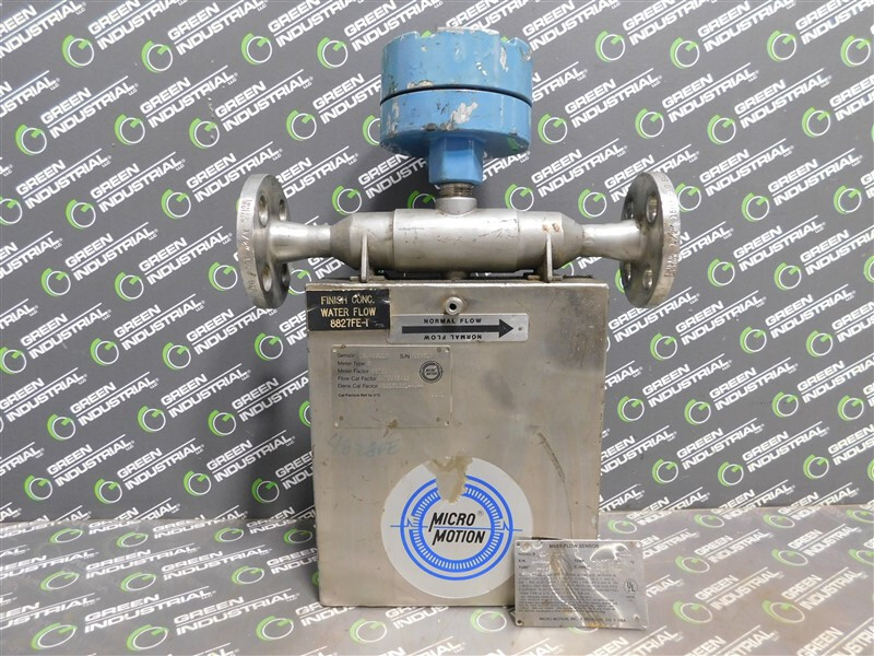 USED Micro Motion DS040S113 Mass Flow Sensor 1/2" 150# 05759 Meter Factor