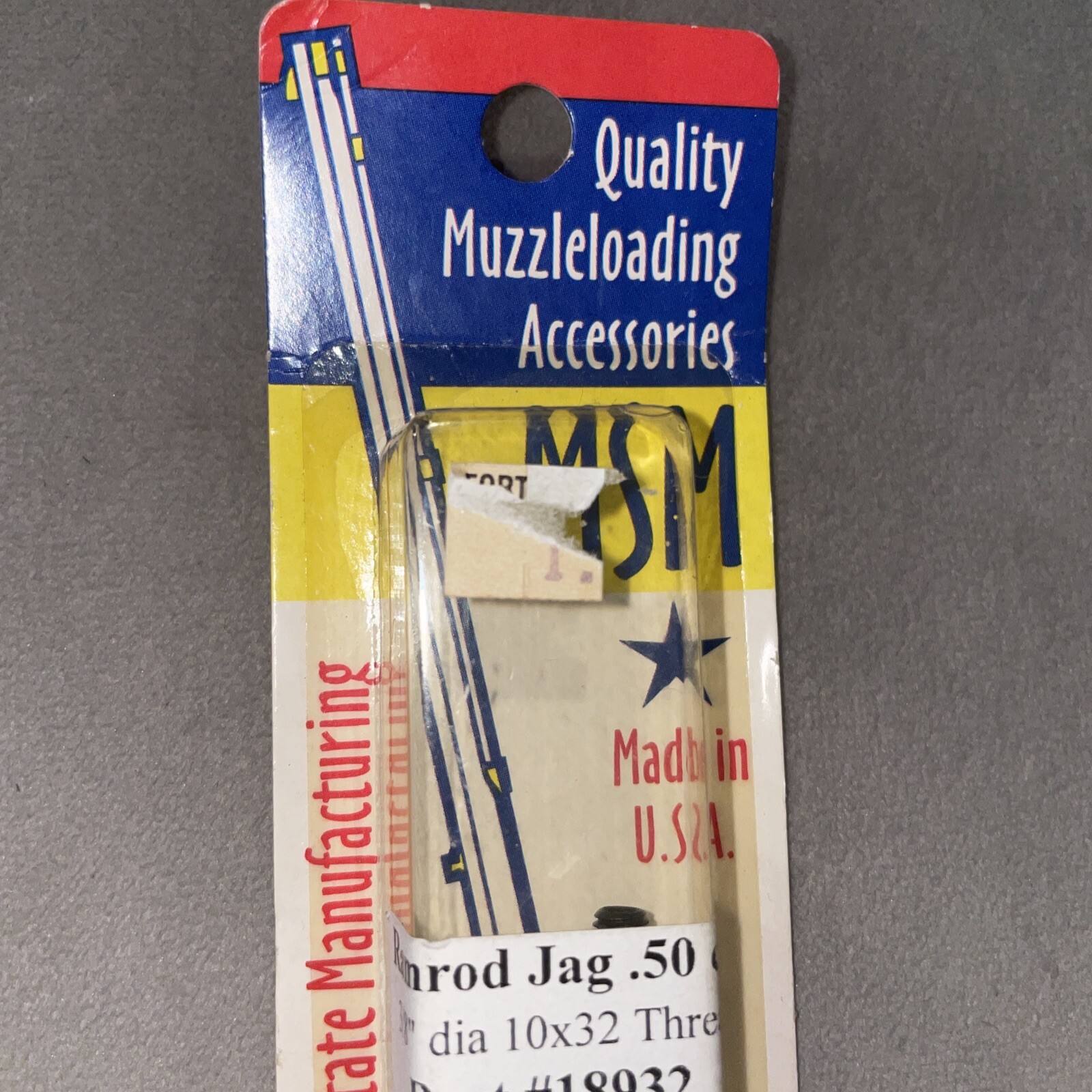 MSM # Part 18932 Muzzleloader .50 Cal Brass Jag 10-32