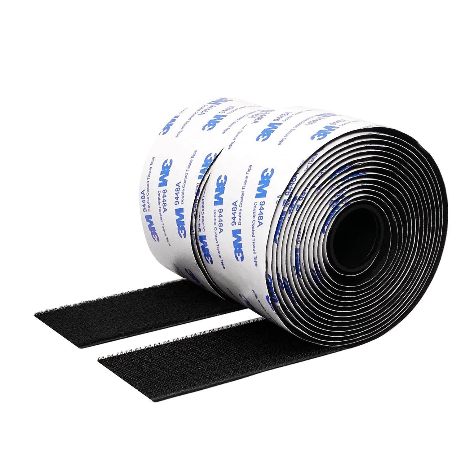 Hook and Loop Tape 1in x 20ft, Slef Adhesive Interlocking Strip, Mounting Tap...