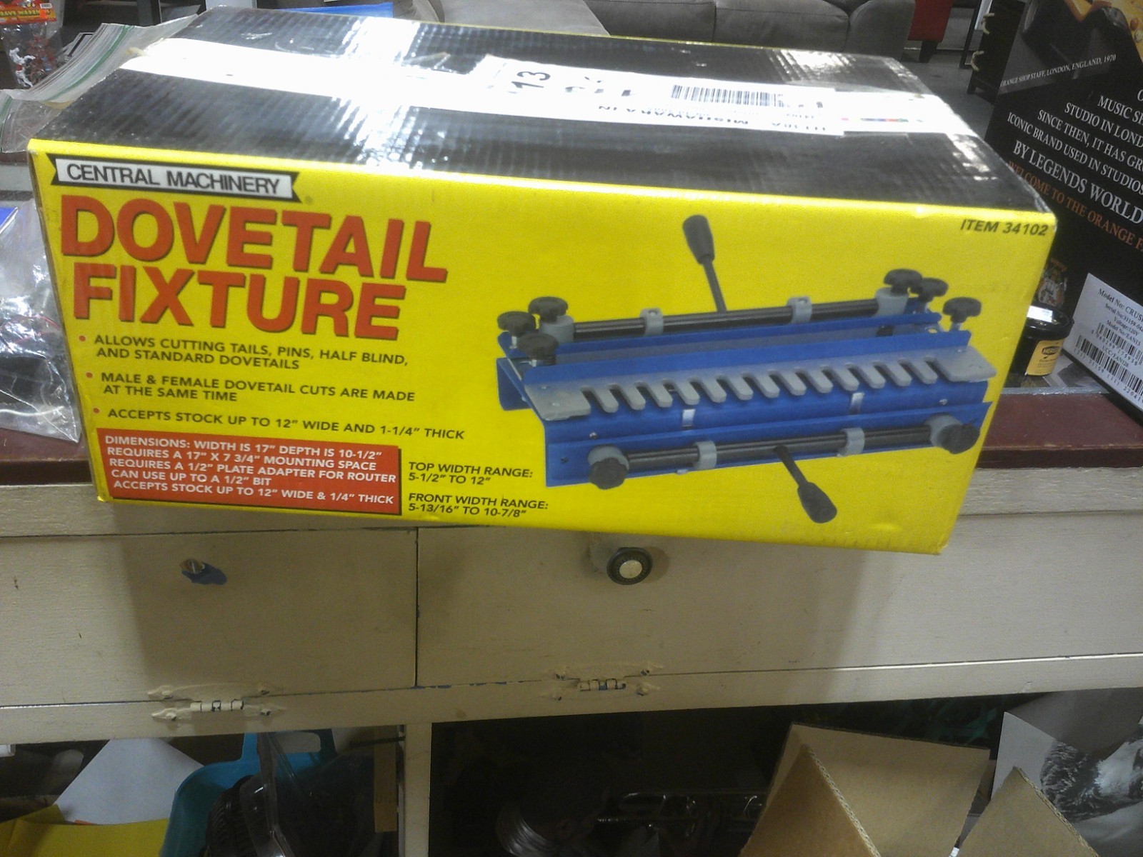 Central Machinery 12" Dovetail Joint Fixture Woodworking Tool NEW