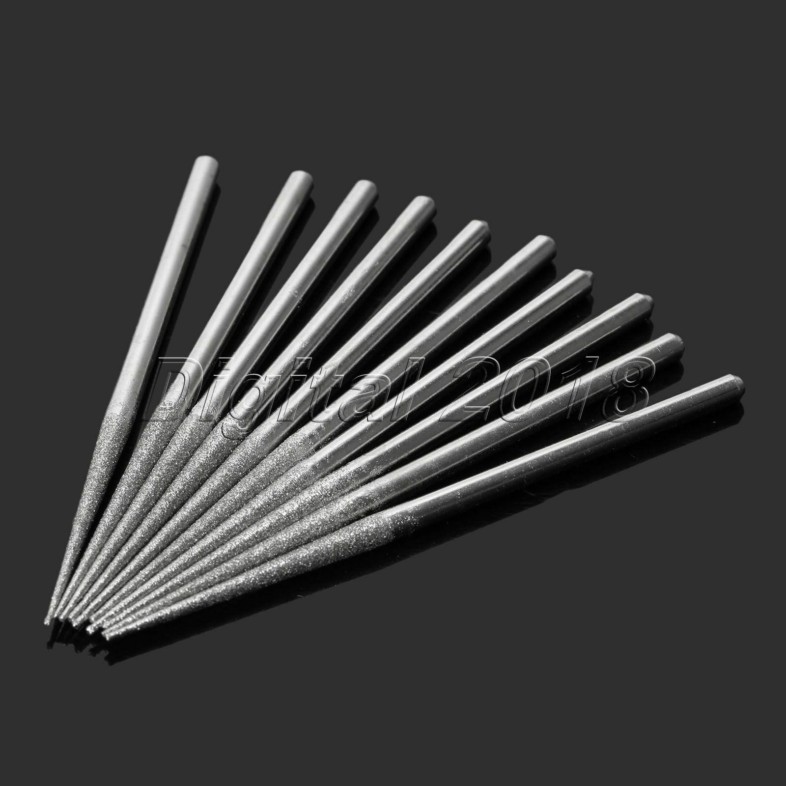 5/10Pcs M Type Trigonometric Tip Diamond Coated Rotary Burrs Polishing Tool