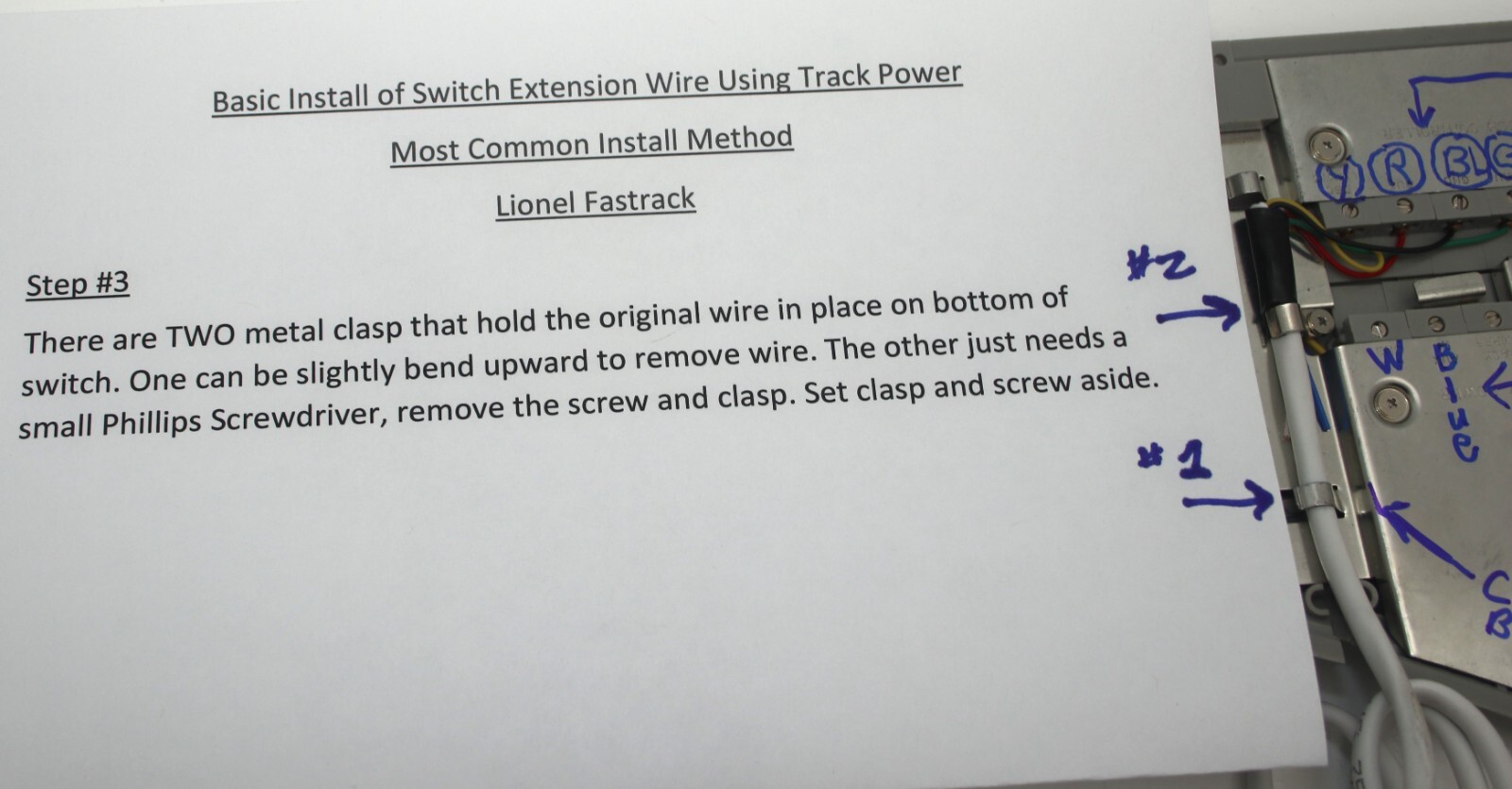 Lionel Fastrack Switch Remote Wire Extender, (40 Feet), Wire + Quick Connectors