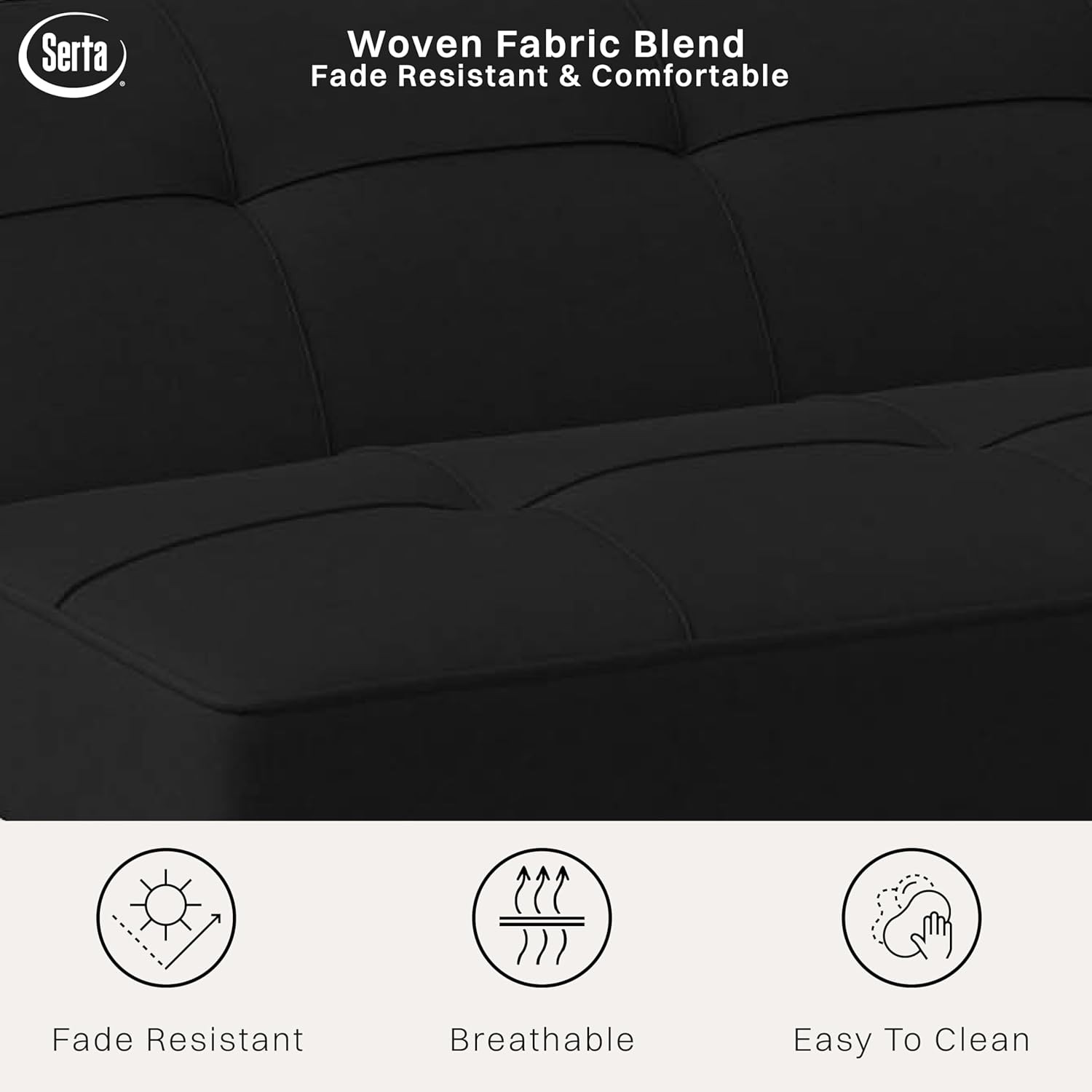 Rane Futon Sofa Bed 66.1" 3-in-1 Convertible Couch Sleeper Small Spaces Tufted