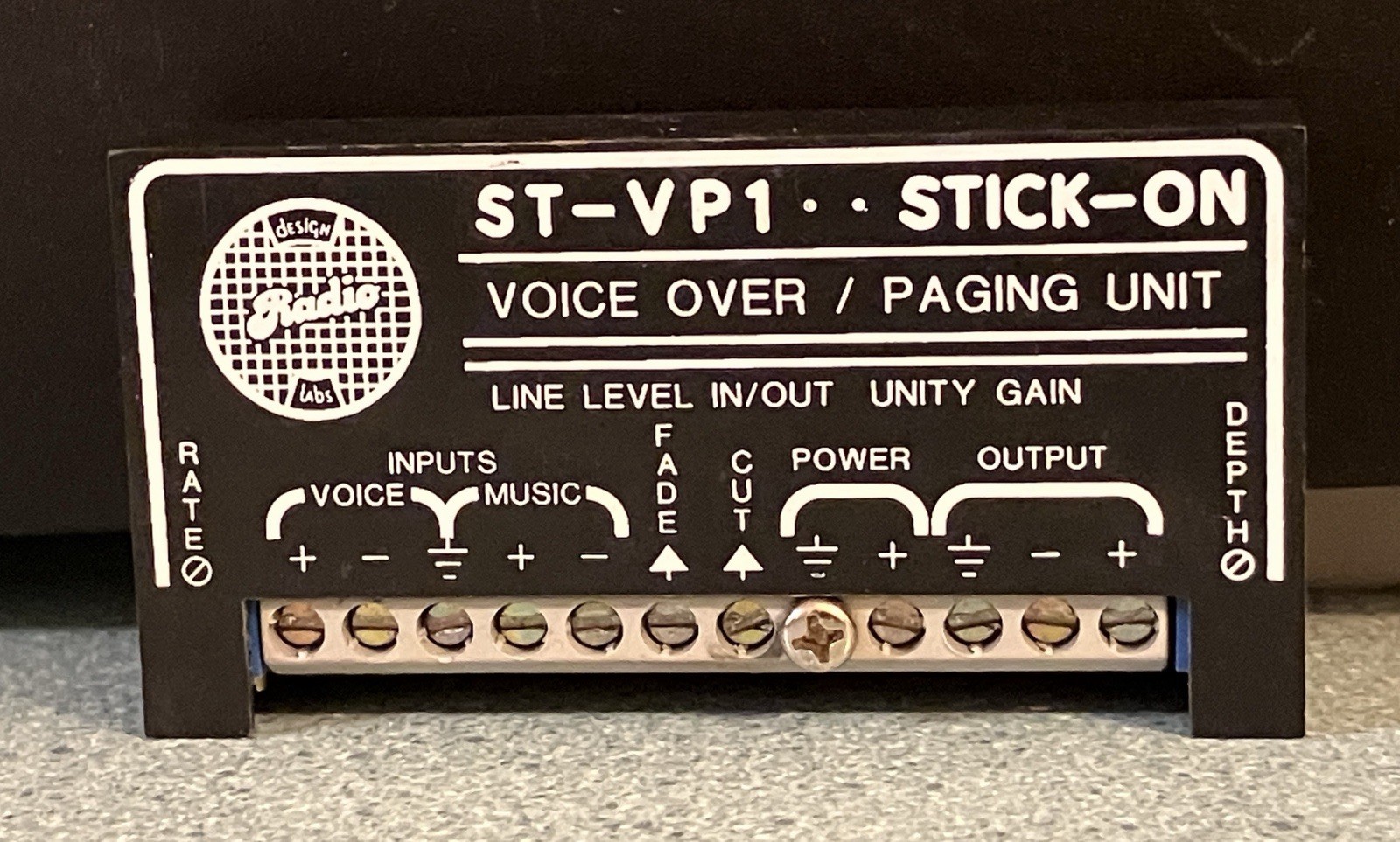 Radio Design Labs - Voice Over Paging Module - Model ST-VP1 - "Stick On"