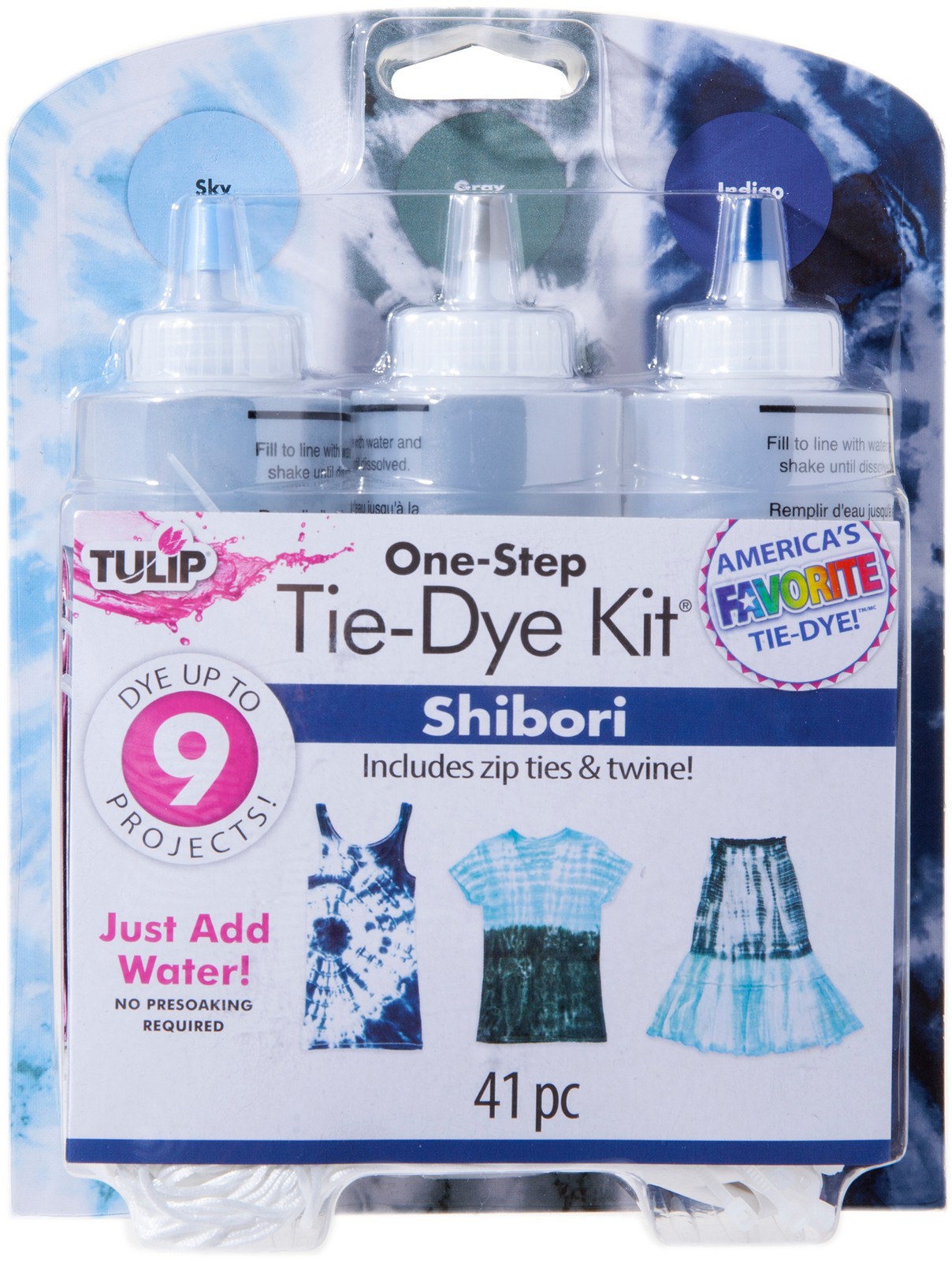 Tulip One-Step Tie-Dye Kit-3-Color Shibori