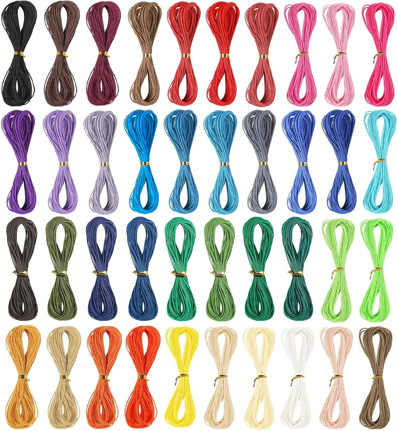 400M 40 Colors 1Mm Waxed Polyester Cord Bracelet Cord Wax Coated String for Brac