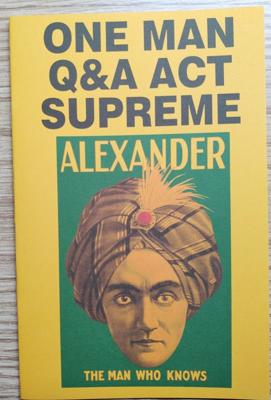 One Man Q&A Act Supreme by Alexander (C. Alexander Conlin)