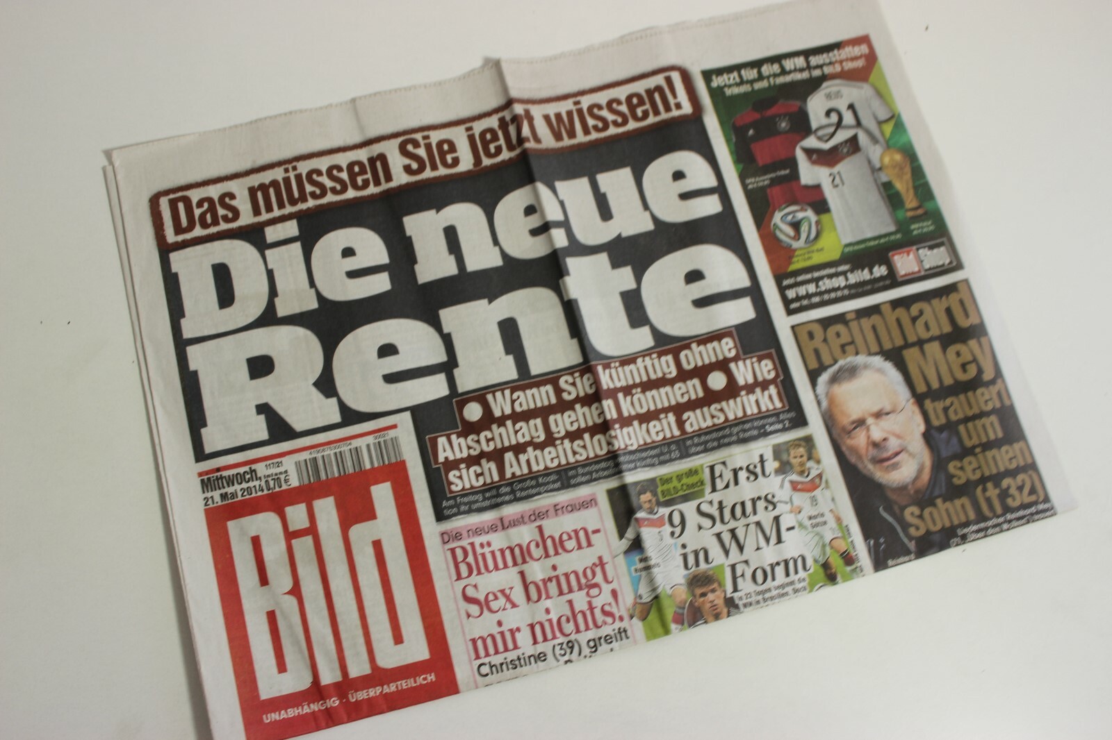 BILDzeitung 21.05.2014 Mai 21.5.2014 Geschenk für besondere Anlässe