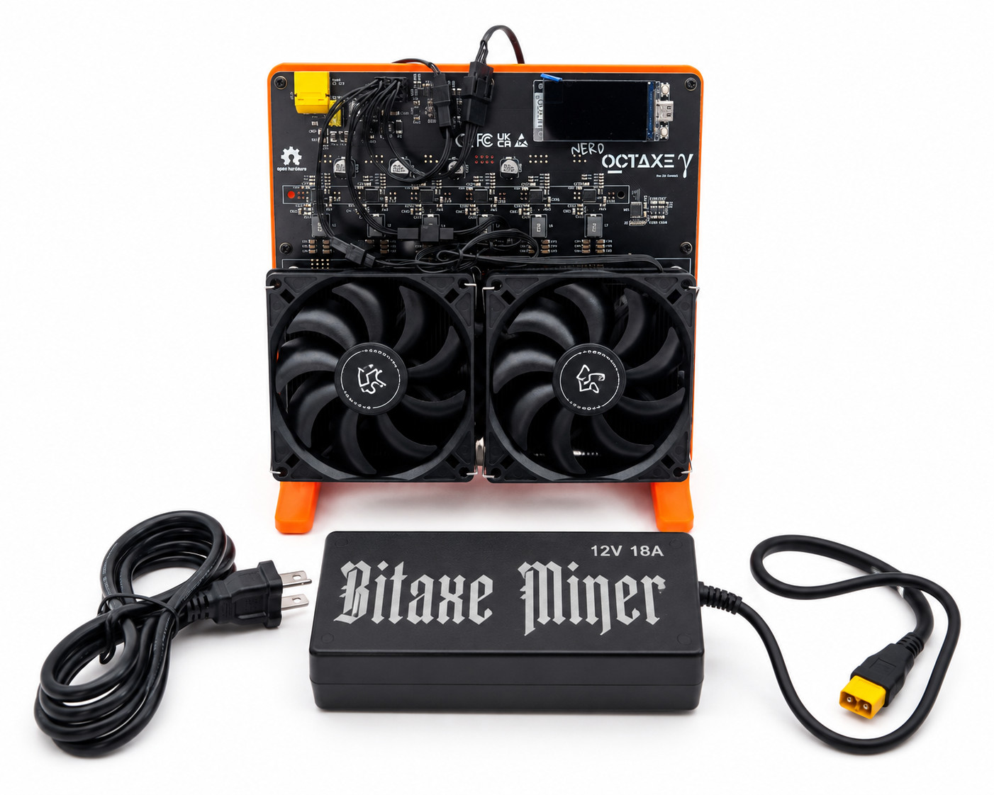 NerdOCTAxe 12TH/s Solo Bitcoin Miner WiFi SHA-256 BTC BM1370 Tested USA