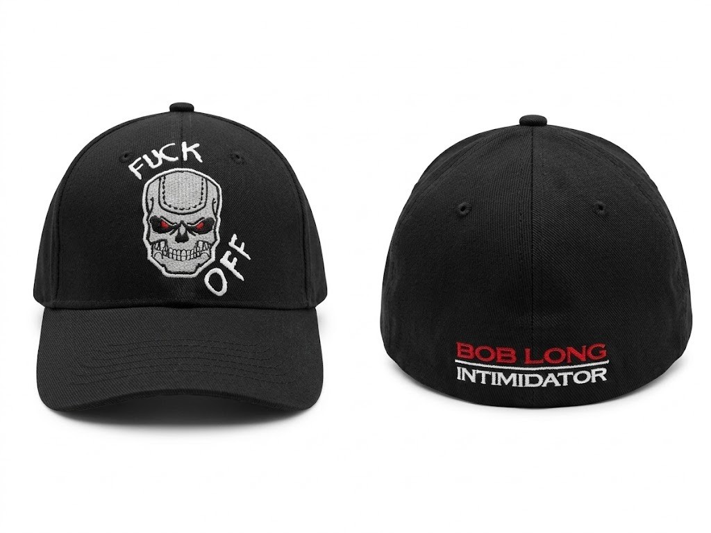 Rare Bob Long Intimidator Hat - Paintball Era - Skull Embroidered Cap