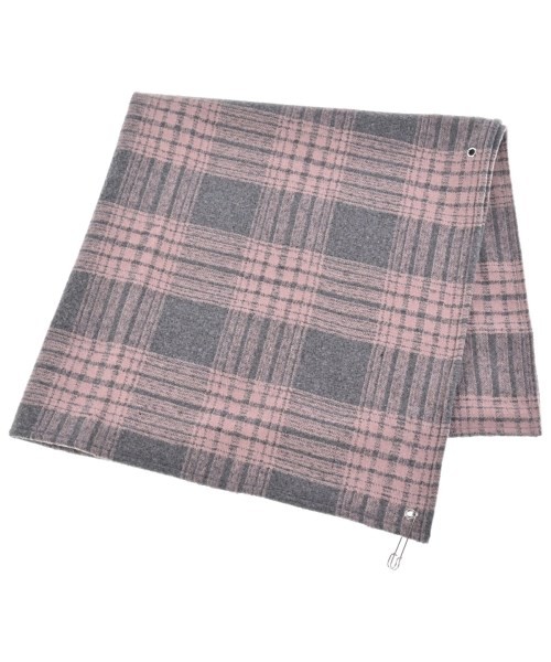 LOILE Scarves PinkxGray(Check Pattern) F 2200666912589