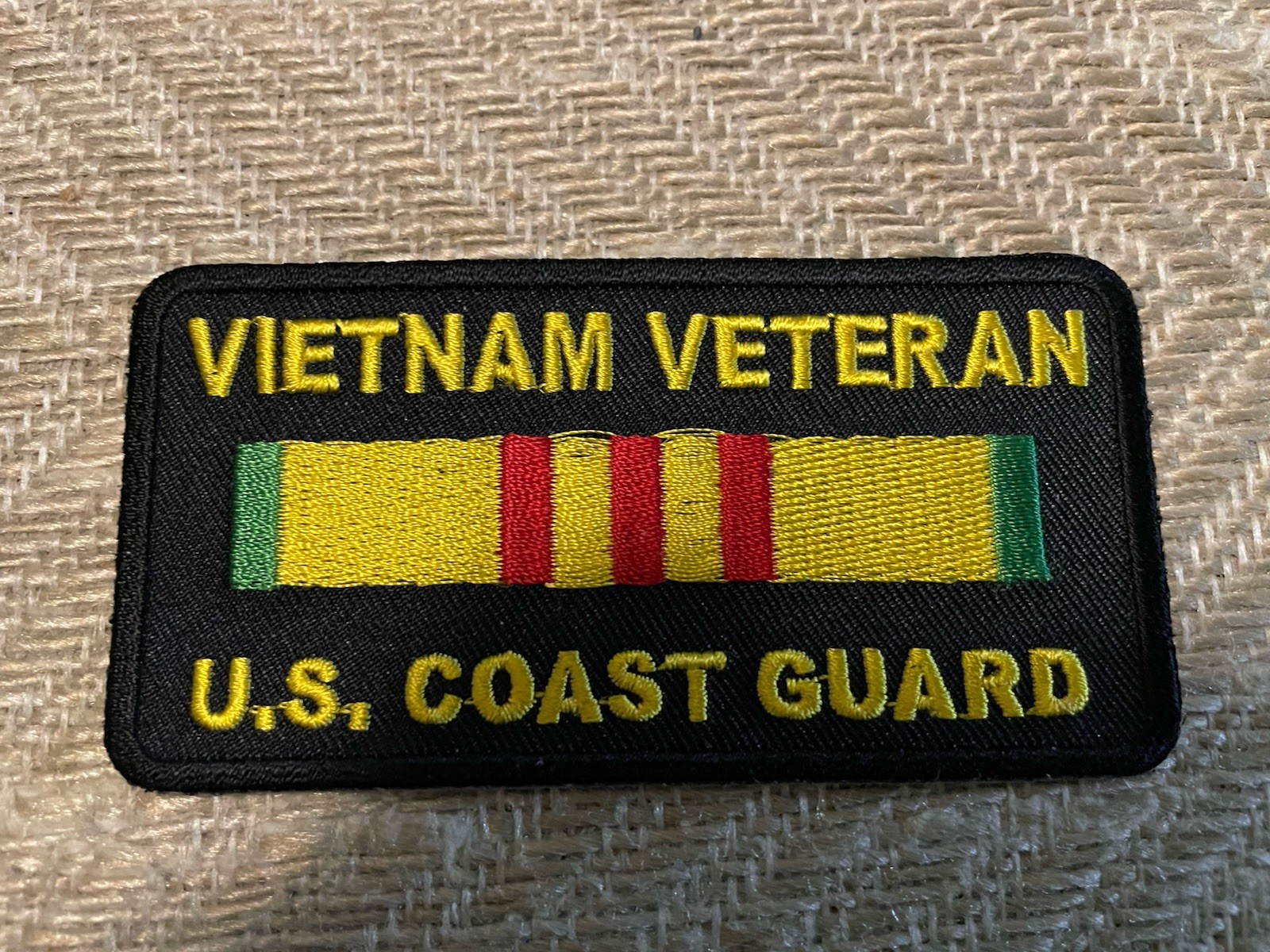 MILITARY PATCH  U.S. COAST GUARD  " VIETNAM VETERAN " SERVICE
