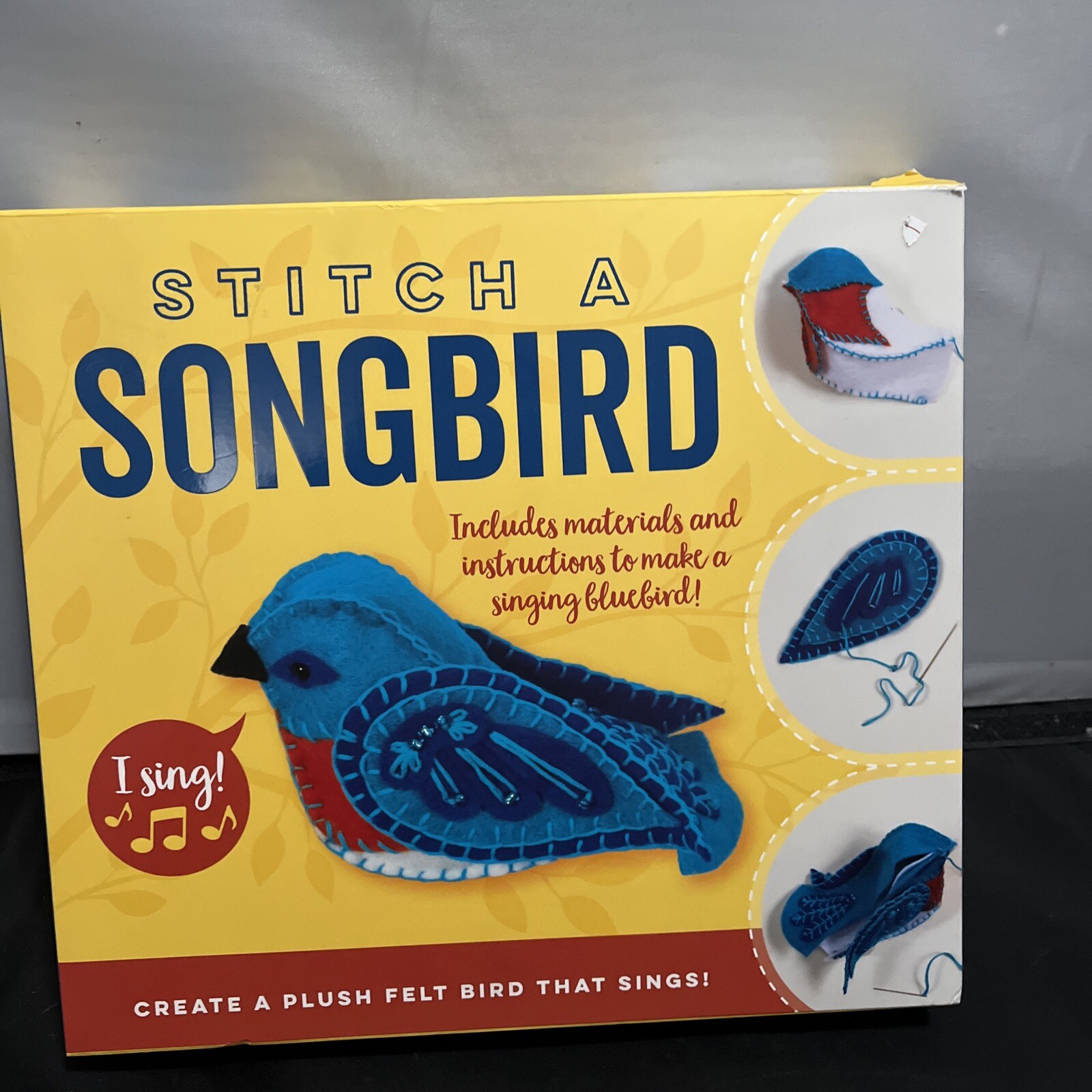 Craft Kit Stitch A Songbird NIB Create Singing Bluebird Step-by-Step Instruction