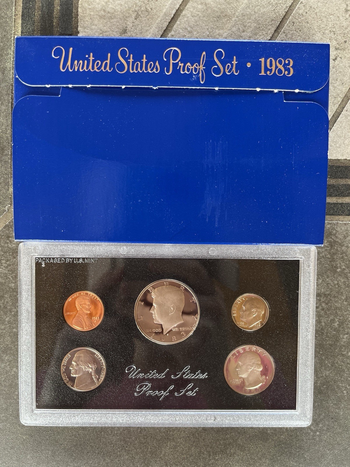 1983 U.S. Mint Proof 5 Coin Set Original Government Packaging