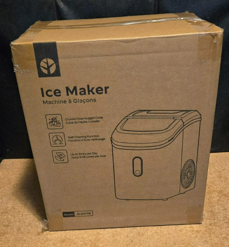 Nugget Ice Maker Countertop, Silonn Chewable Pellet Ice Machine With Function,