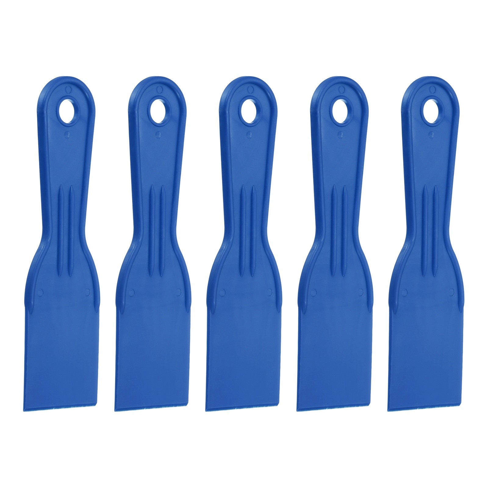 5pcs Putty Knife 2" Width Flexible Plastic Putty Knife Paint Scraper Blue