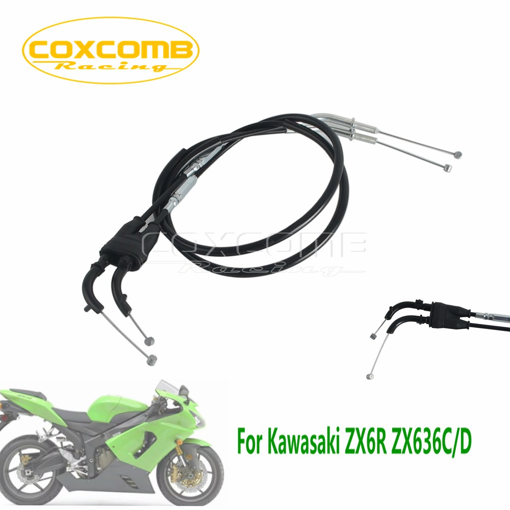 30.5" Black Throttle Cable Wires Lines Fit For Kawasaki ZX6R ZX636C/D 2005-2008