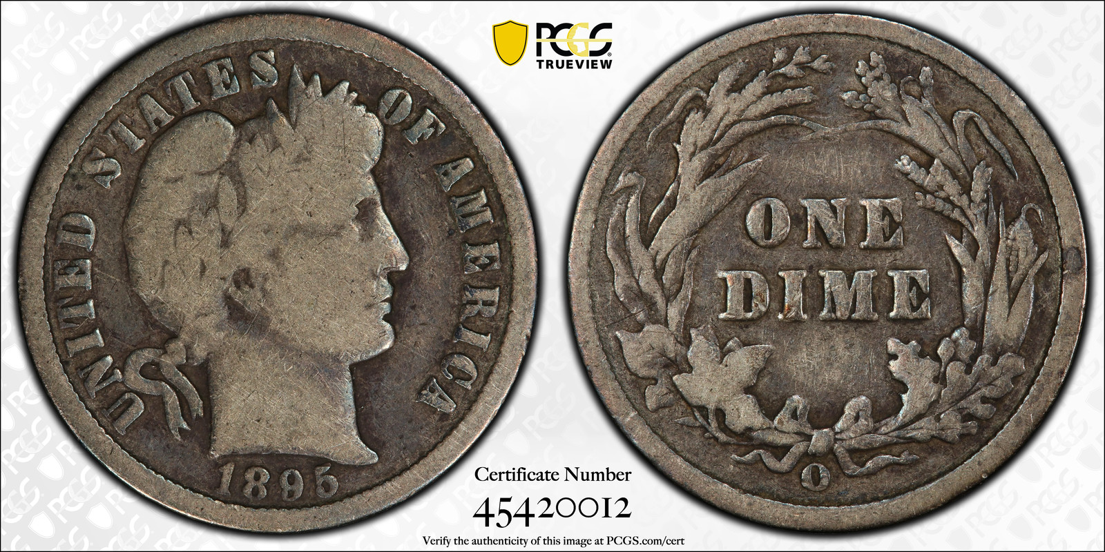 1895-O Barber Dime 10C PCGS G06