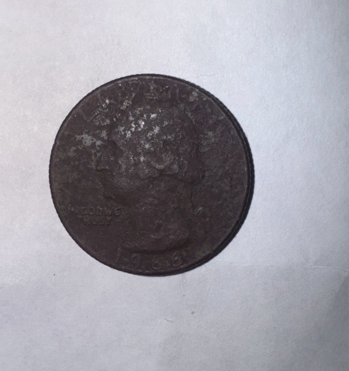 1966 Quarter- missing clad both sides