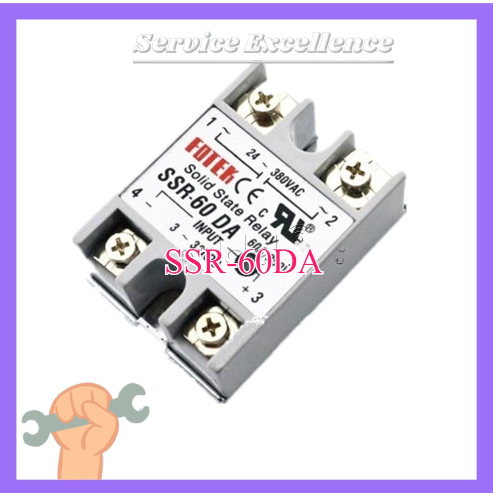SSR-25DA 10DA 40DA 60DA Solid State Relay Module Alloy Heat Sink Fast Shipping
