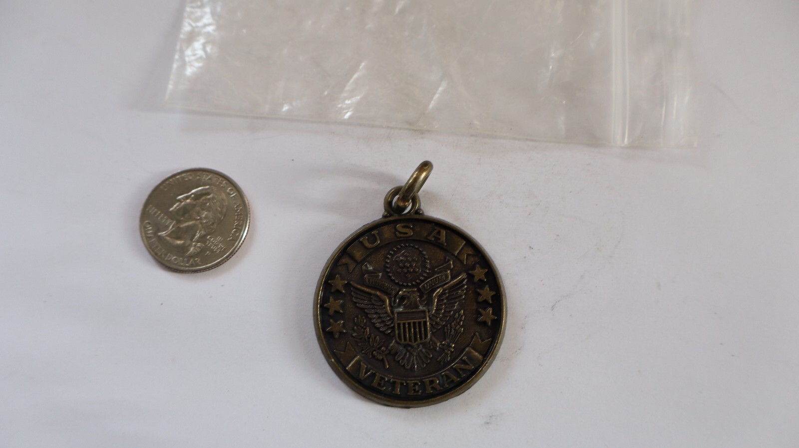 USA VETERAN PENDANT  MILITARY Challenge Coin k