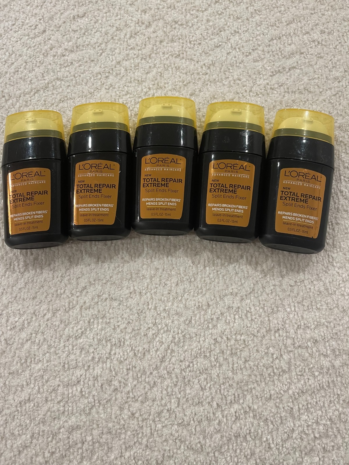 5X L'Oreal Paris Total Repair Extreme Split Ends Fixer 0.5 oz Leave In Treatment
