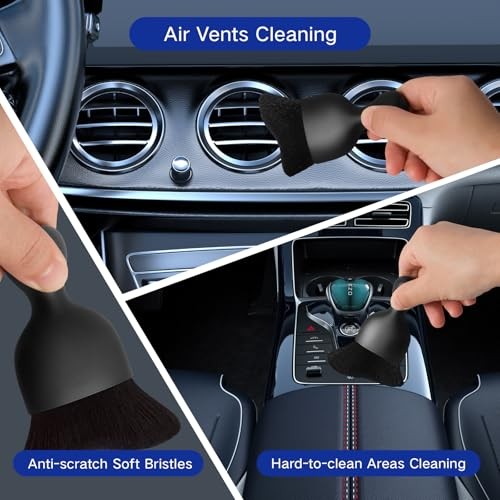 11pcs Windshield Cleaner Tool, Car Window Cleaning Wash Kit with 6 Blue