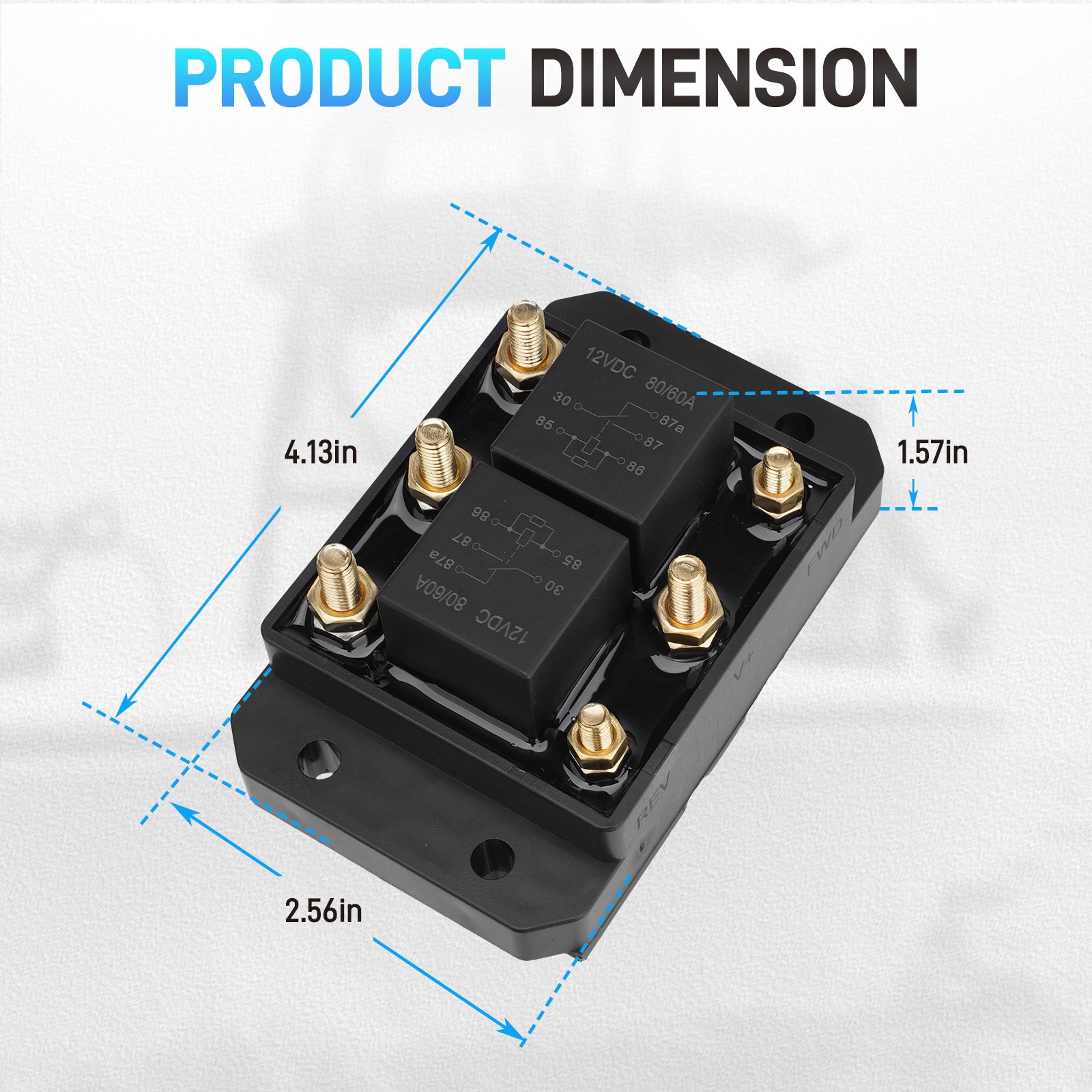 2PCS Forward & Reverse Relay Module For Tarp Motor Winch Motor Snow Plow 24452