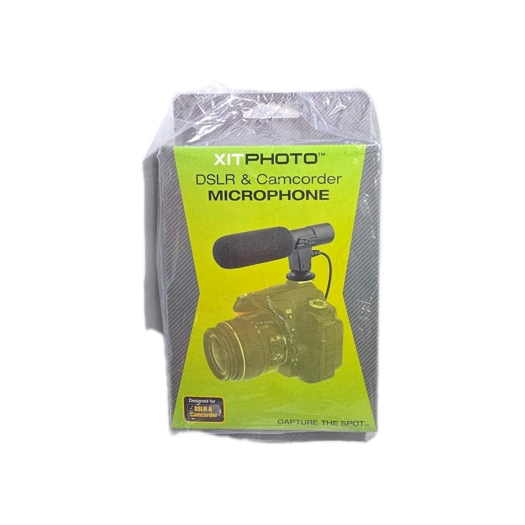 Xit XTDMIC22 DSLR Camcorder Electret Condenser Microphone NIB