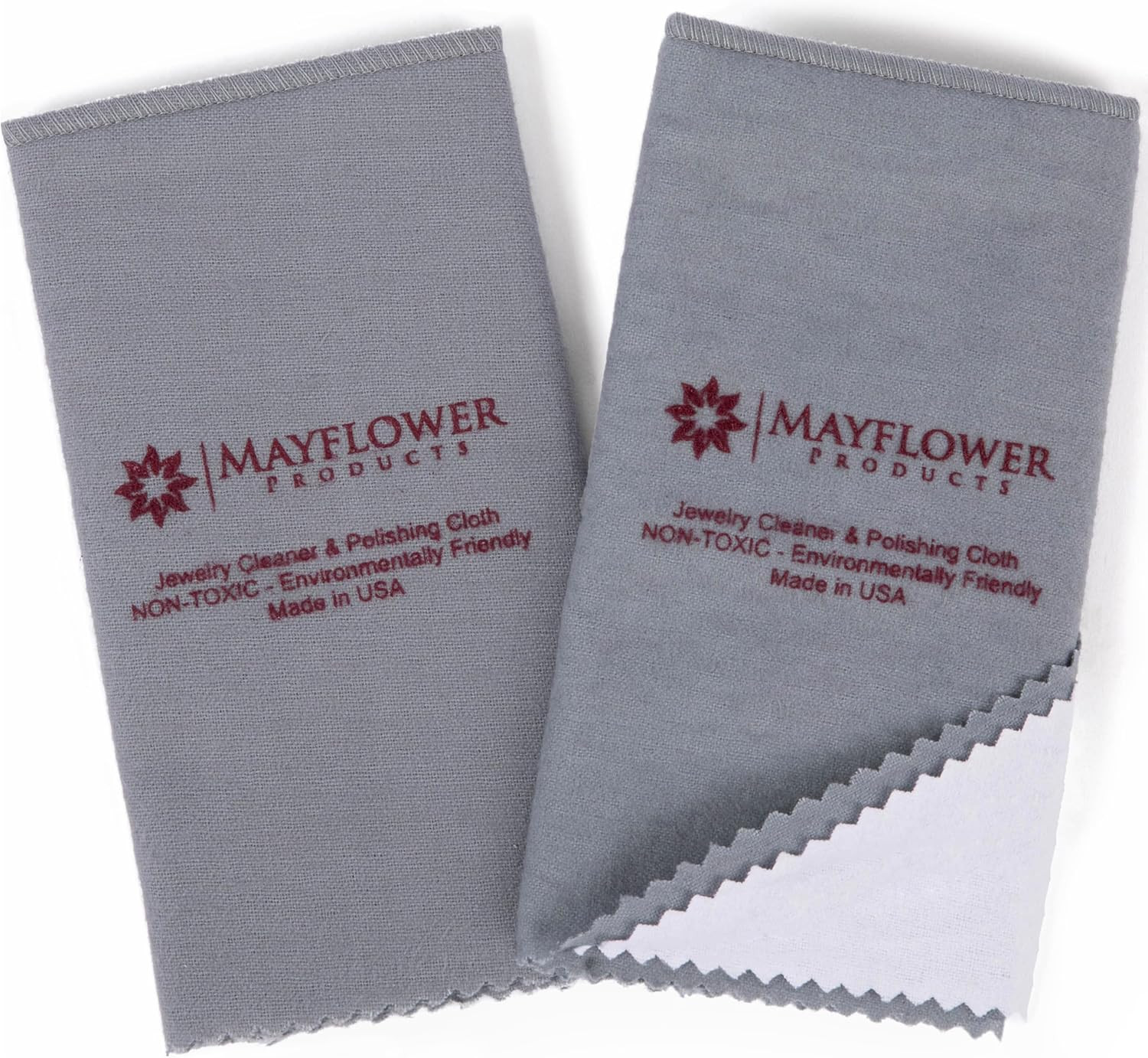 Pro Size Polishing Cloth Set of 2 Large Cleaning Cloths Pure Cotton Made in USA