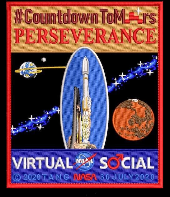 Authentic MARS 2020 TIM GAGNON -Virtual NASA Social Commemorative- SPACE PATCH