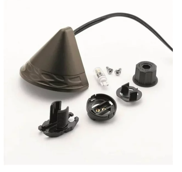 Kichler 2-Watt Olde Bronze Low Voltage Plug-in LED Deck Step Light Model 28308