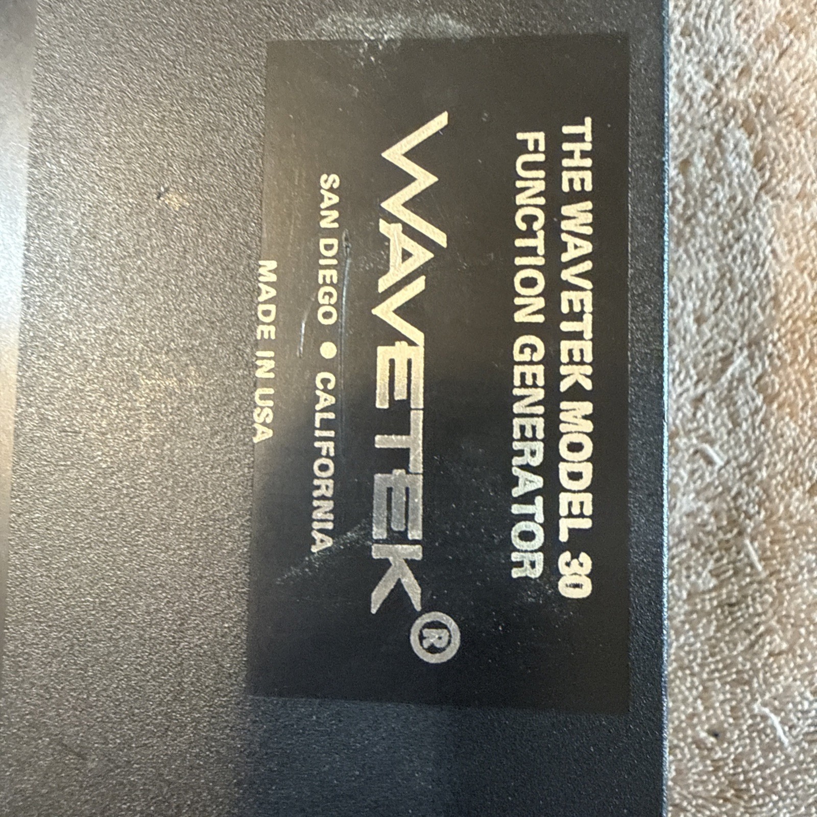 READ Wavetek Model 30 frequency signal Function Generator 20 Hz-200 kHz Portable