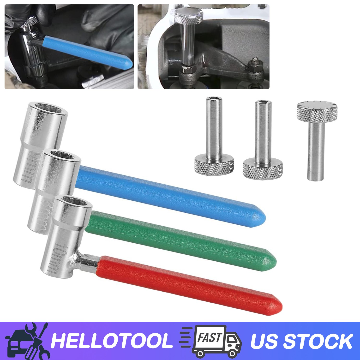 For Motorcycles ATVs & ATCs Small Engine Valve Tappet Adjusting Wrench Tool Kit