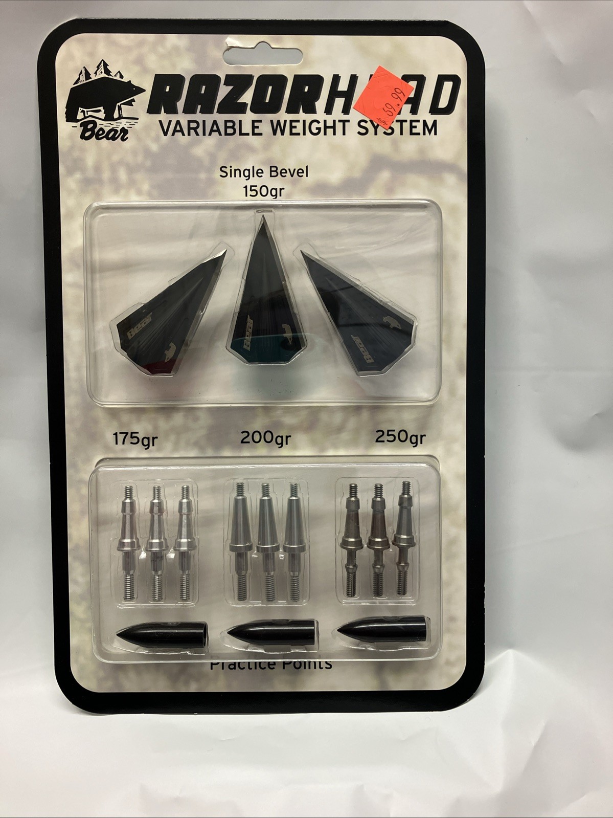 Bear RazerHead Single Bevel Broadhead
