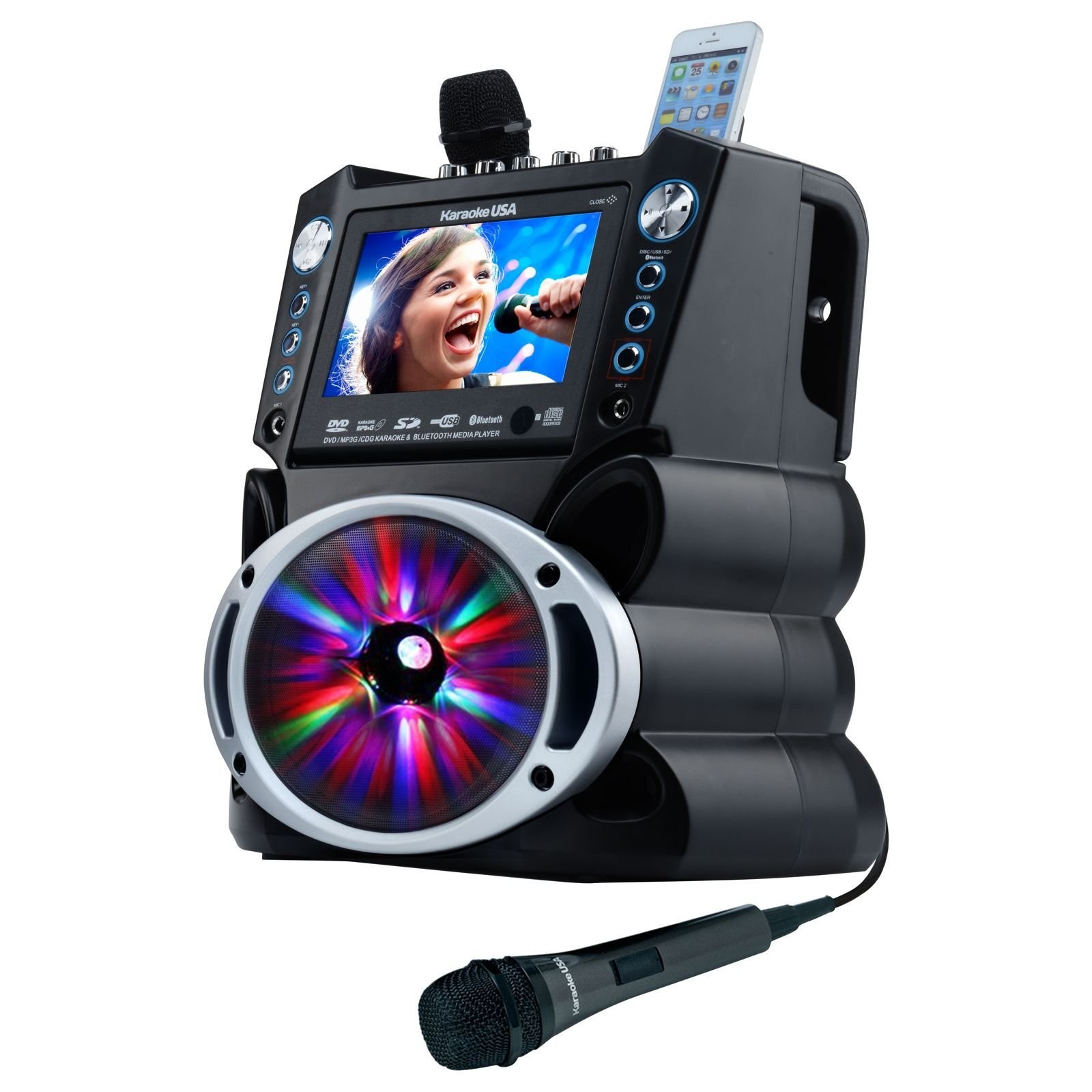 JS Karaoke GF842 Bluetooth Karaoke System 7" TFT Screen