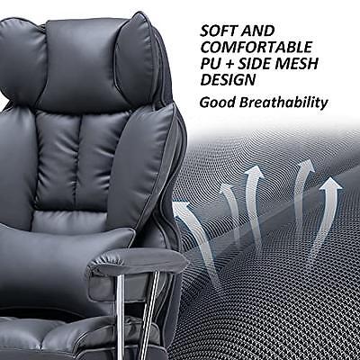 Efomao Ergonomic Office Chair, Big and Tall High Back Office Chair - Dark Grey