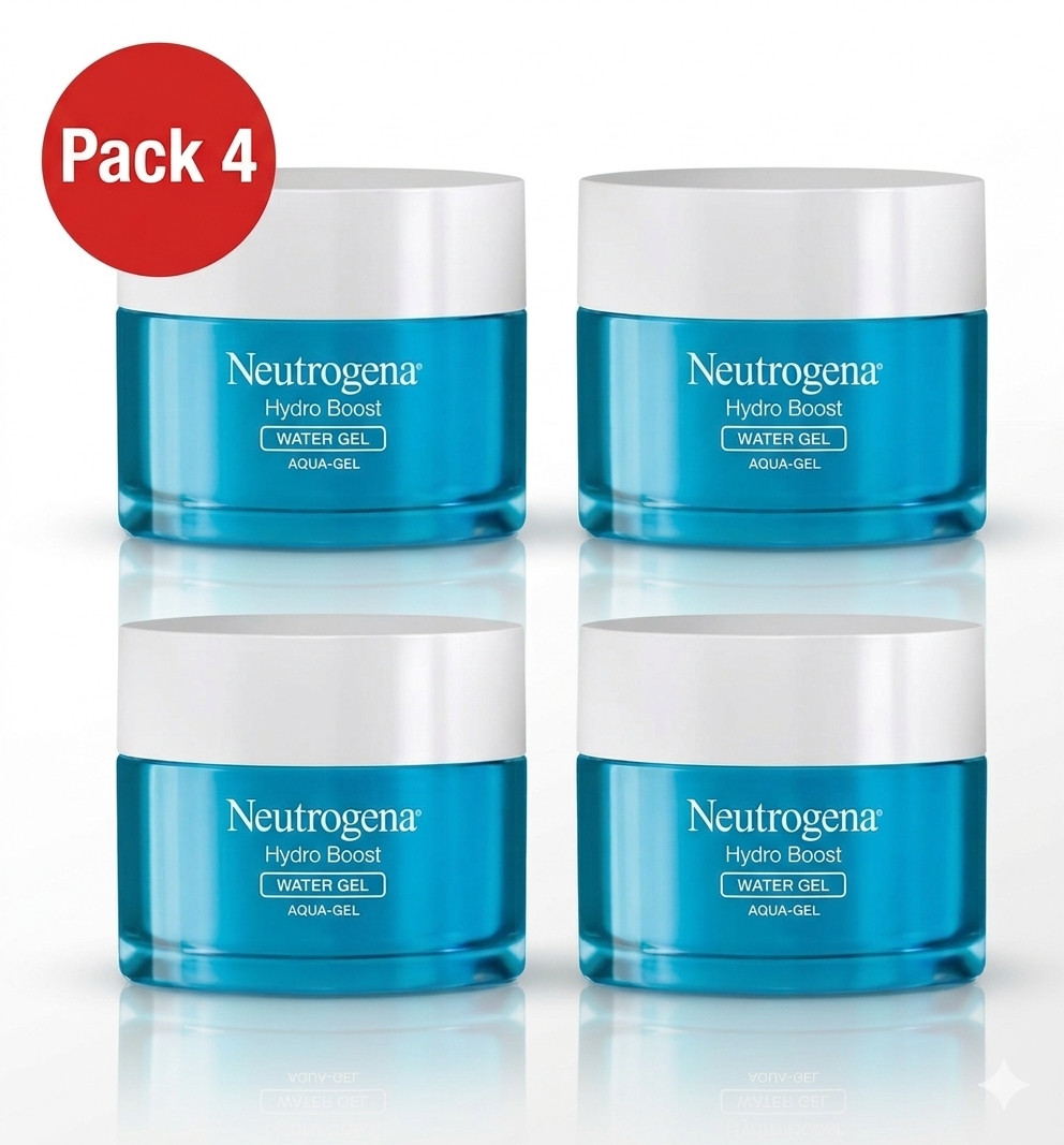 Neutrogena Hydro Boost Water Gel Face Moisturizer 1.7 oz 4 Pack