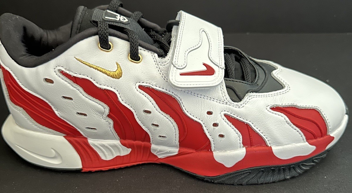 Nike Air LeBron XXI 21 Prime 96 White Red Metallic Gold Men Sz 11 New HV1221-100