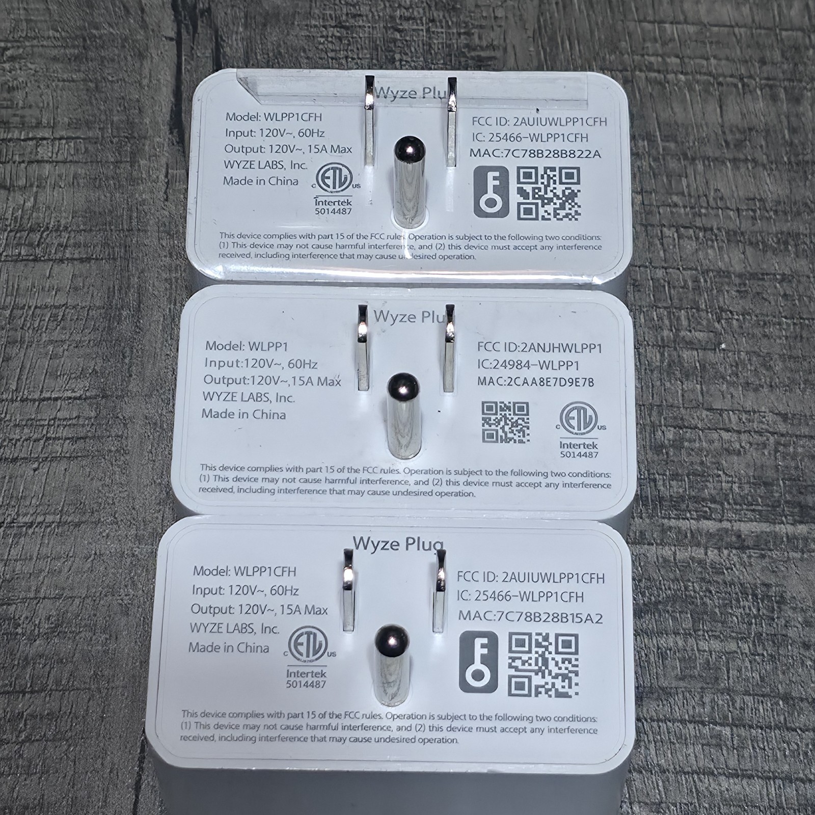 3 Pack Wyze Plug WiFi Smart Plug WLPP1CFH WLPP1 WHITE