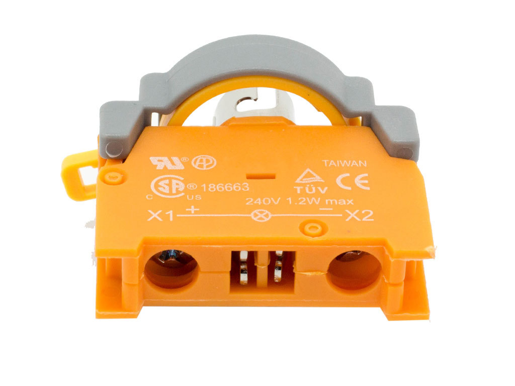 PLN-30 White 30mm Pilot Panel Indicator Light LED Lamp 120V AC/DC