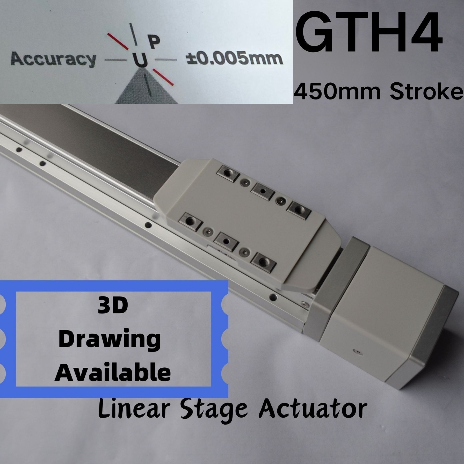 GTH4-L12-50/300-BC-M10B-C4 Ball Screw Linear Module Electric CNC Linear Actuator