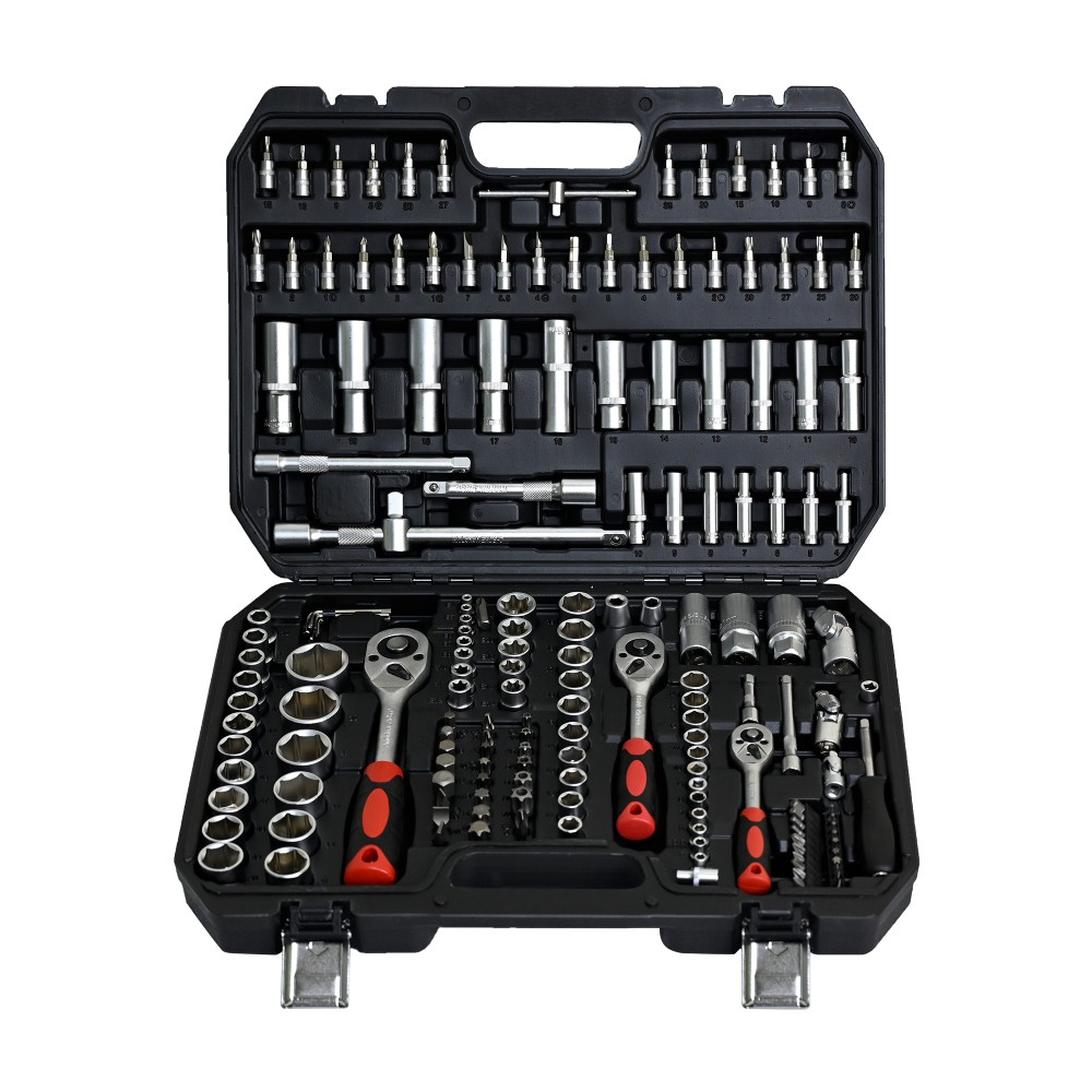 171PC Universal Repair Tool Kit, Socket Ratchet Wrench Set with Toolbox