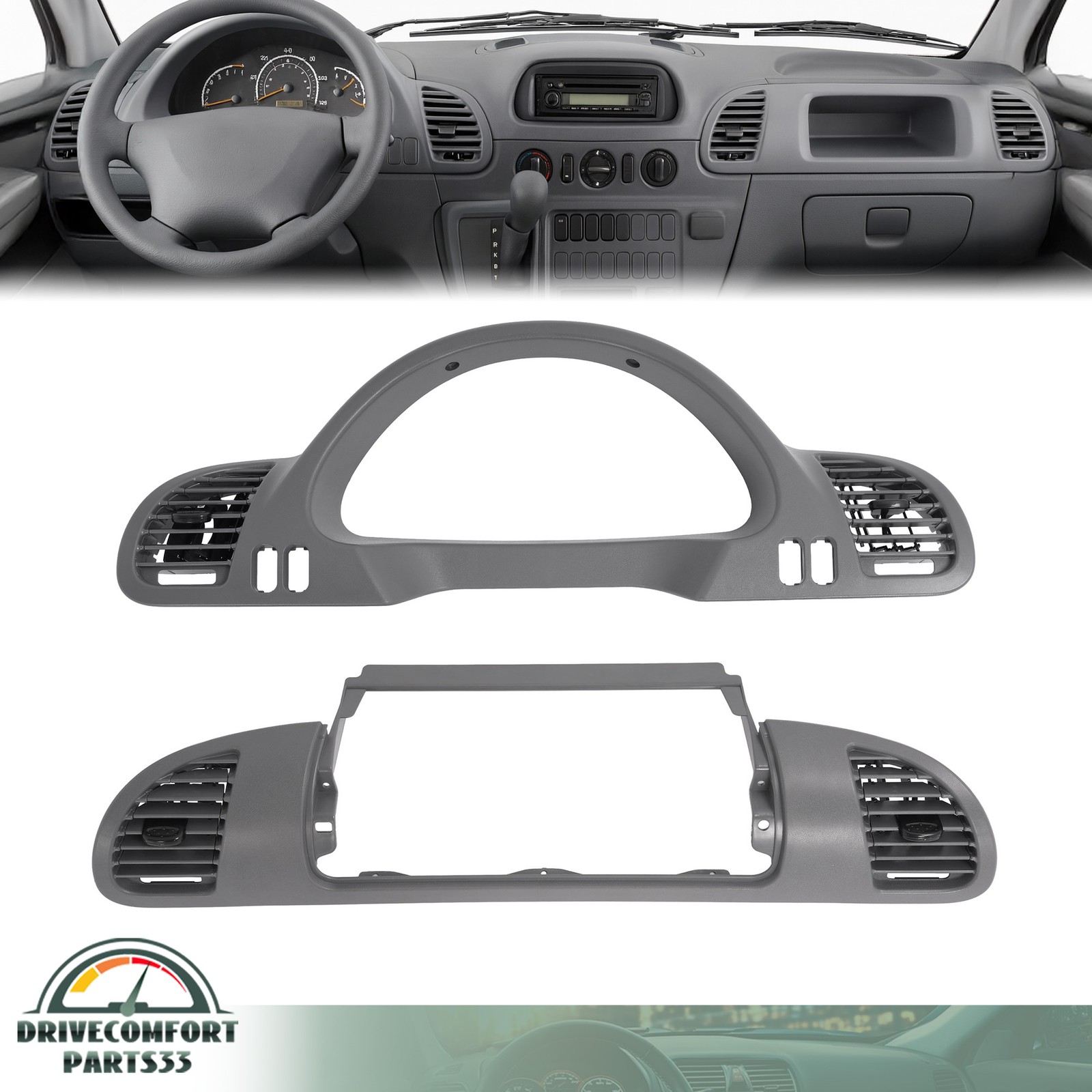 For Dodge Sprinter 2002-2006 Dash Panel Bezel Trim With A/C Vents Left + Right