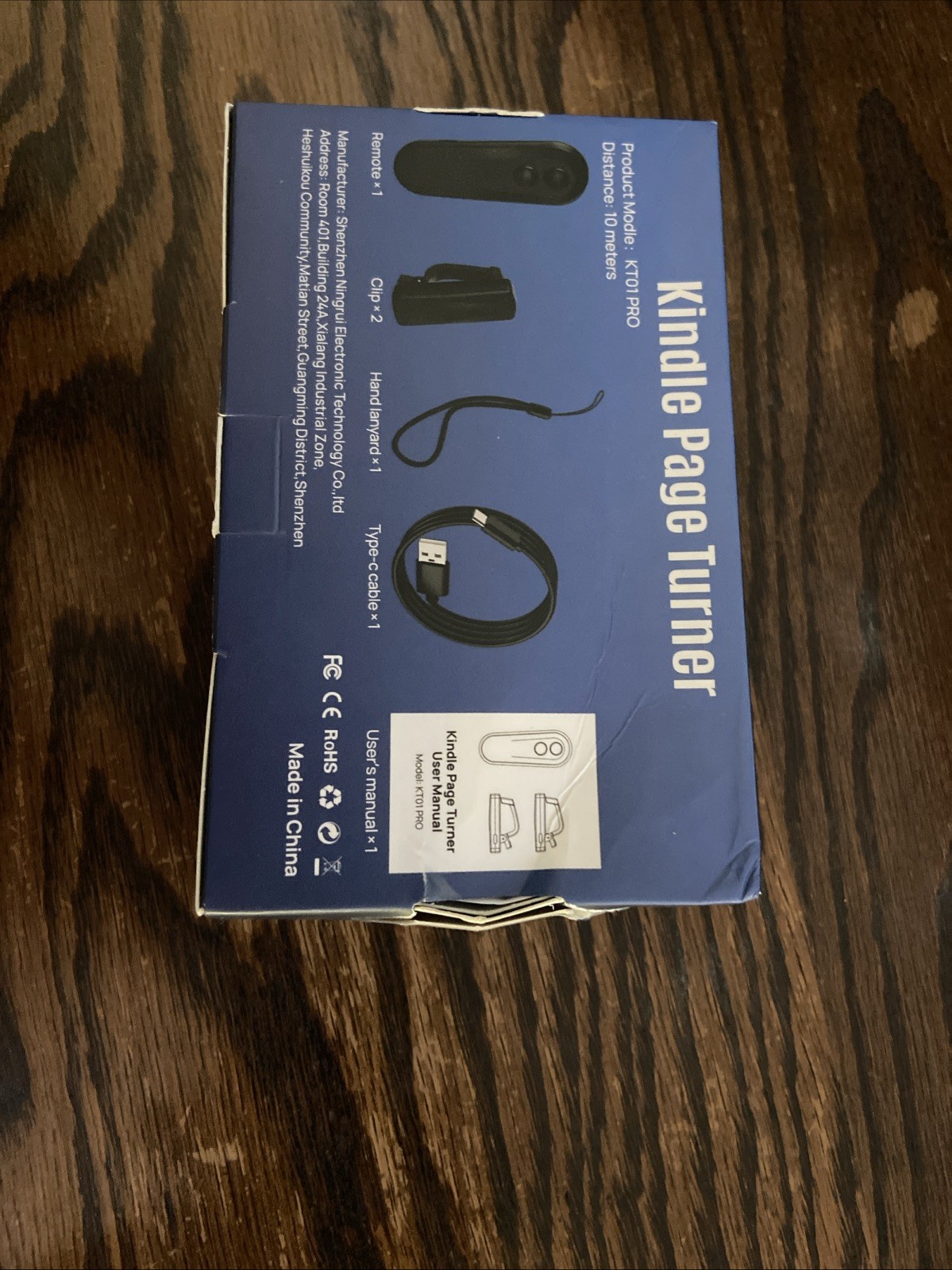 Kindle Page Turner Remote Control - KT01 PRO Hands-Free Reading Accessory - New