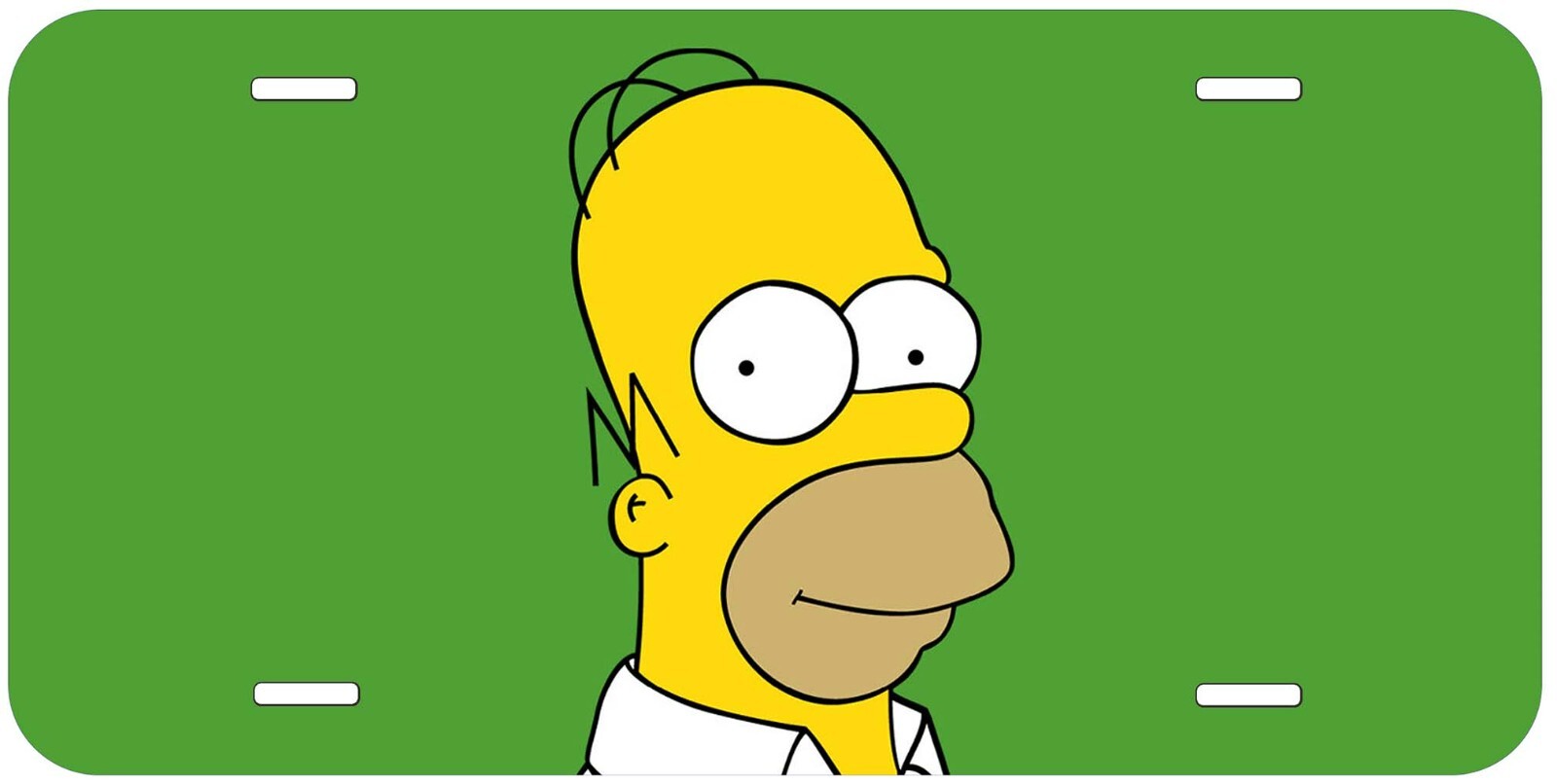 Homer Head Aluminum Car License Plate 6x12